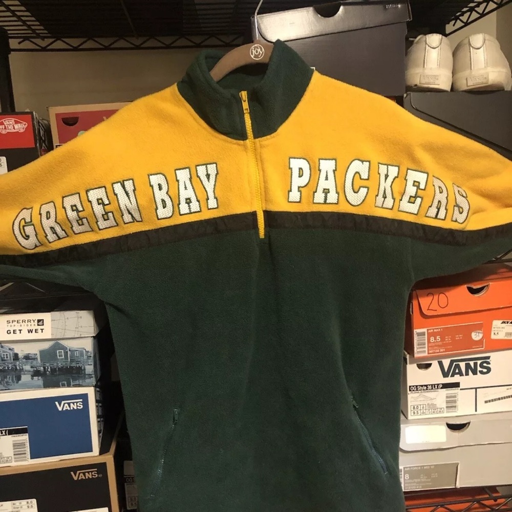 Vintage Green Bay Packers NFL Fleece Jacket sz XL - Picture 2 of 4